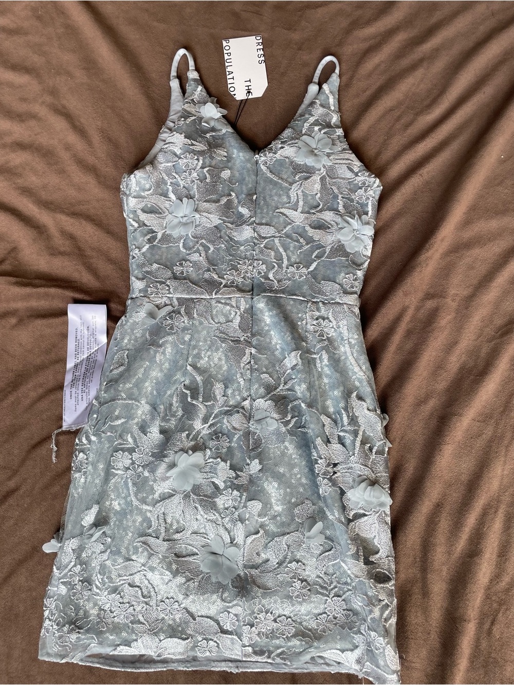 Women’s Dress the Population Lace Floral Spaghetti-Strap Dress size XS